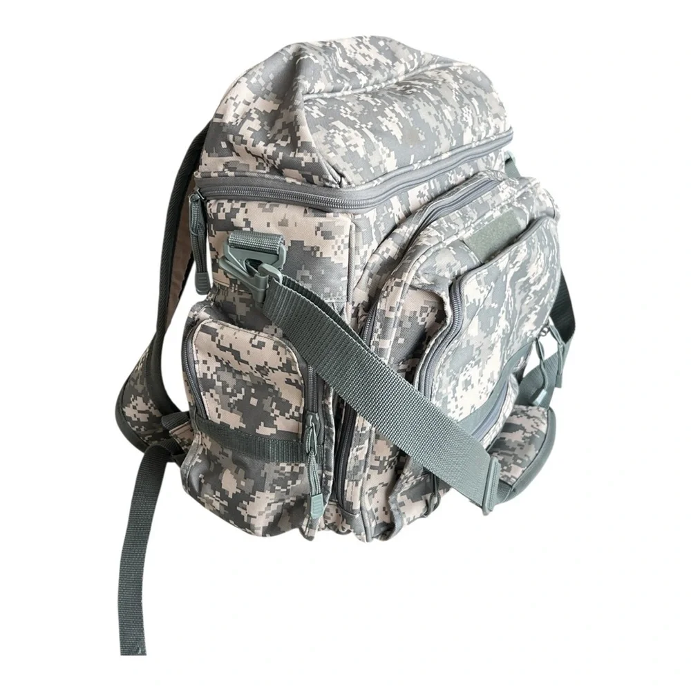 Tactical ACU Digital Camo Messenger Backpack - Multi-Pocket Range Bag